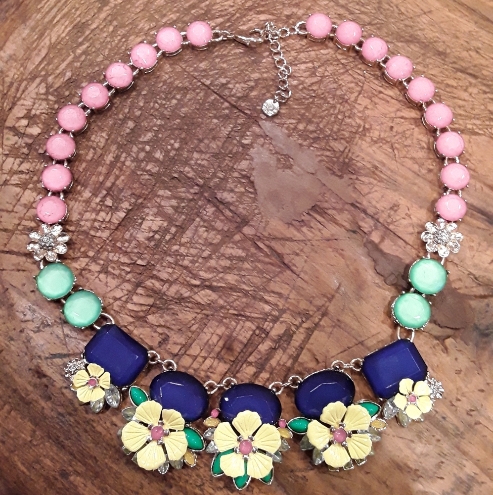 Bright chunky statement necklace